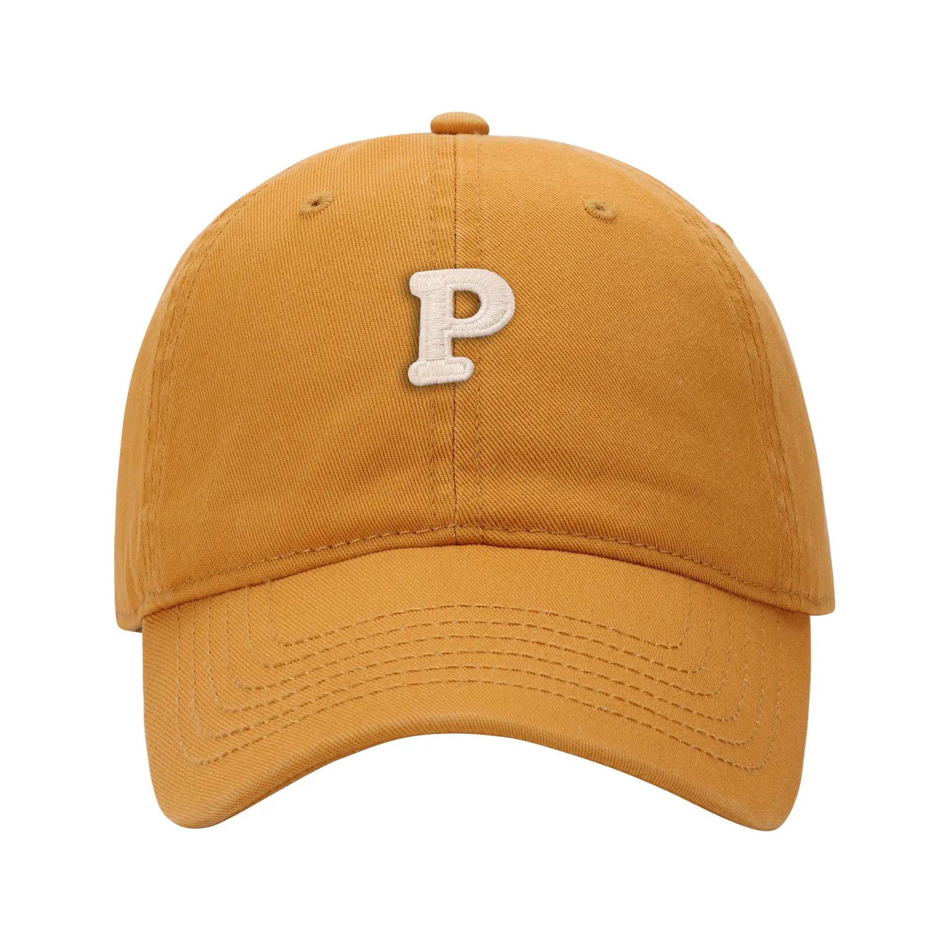 Men's Navy Blue P Embroidered Baseball Cap - Image 25