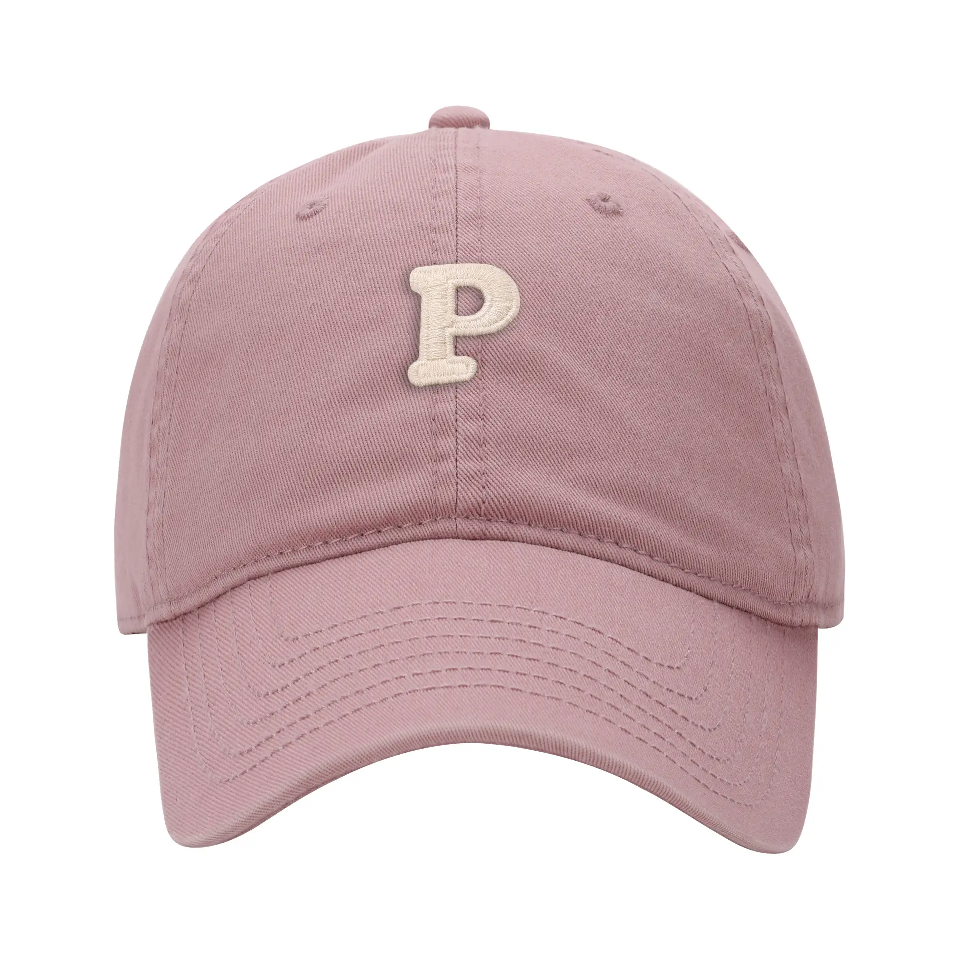 Men's Navy Blue P Embroidered Baseball Cap - Image 27