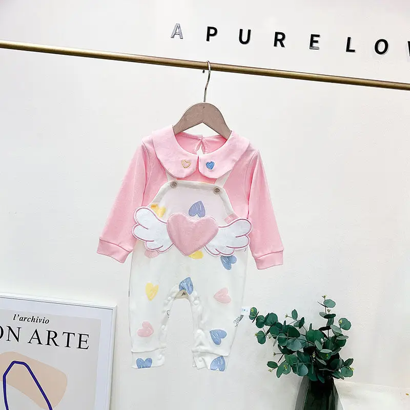 Baby Sweet Pink Long Sleeve Climbing Suit Unisex - Image 6