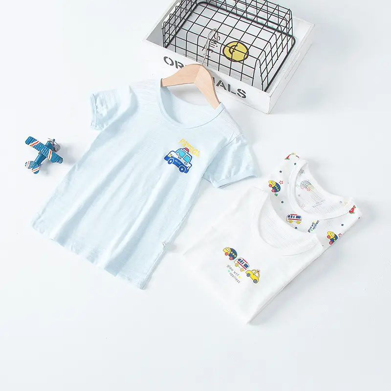 Summer 3-Piece Cartoon Cotton Set for Boys Girls - Image 4