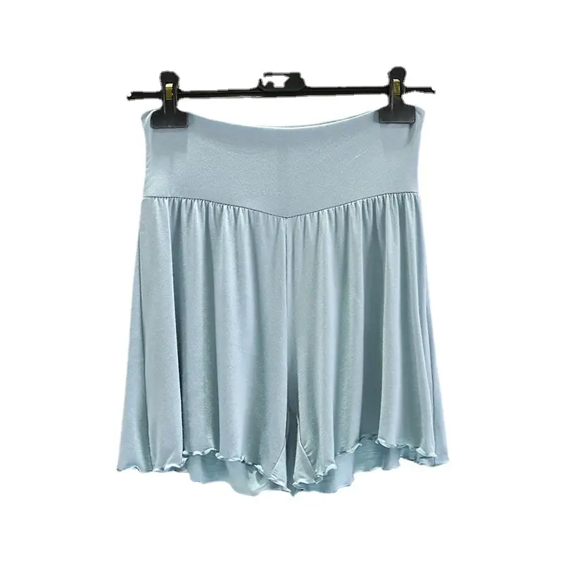 Black Modal Shorts Women Summer Loose Wide Leg High Waist - Image 17