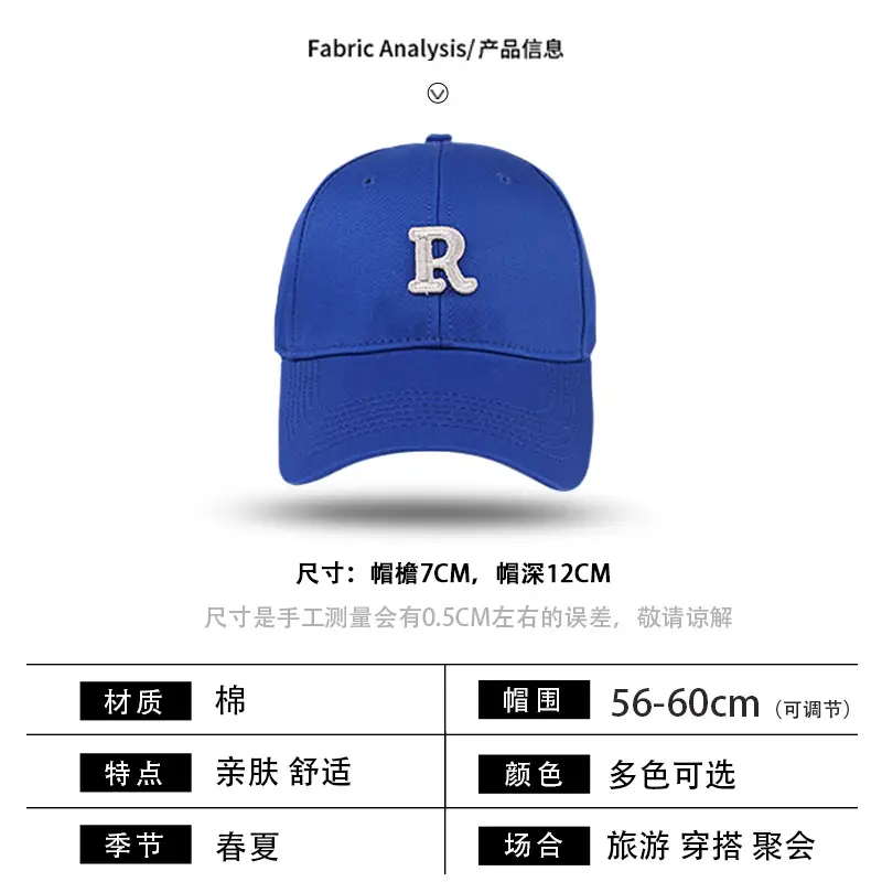 Men's Blue Baseball Cap with Big Logo - Image 9