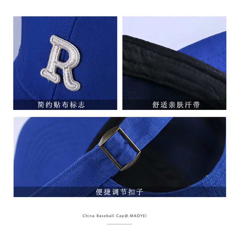 Men's Blue Baseball Cap with Big Logo - Image 10