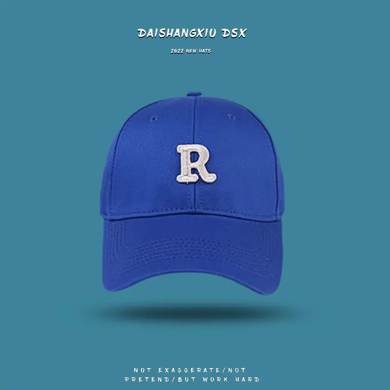 Men's Blue Baseball Cap with Big Logo