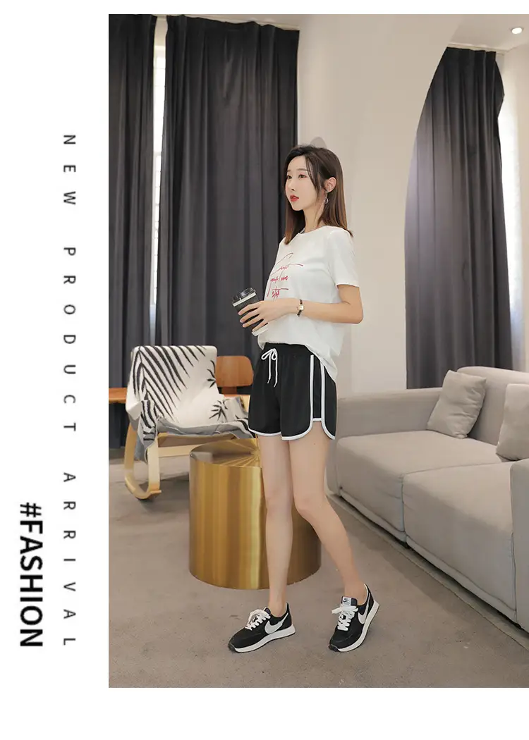 Women Green Track Shorts Wide Leg Running Shorts — feature 14