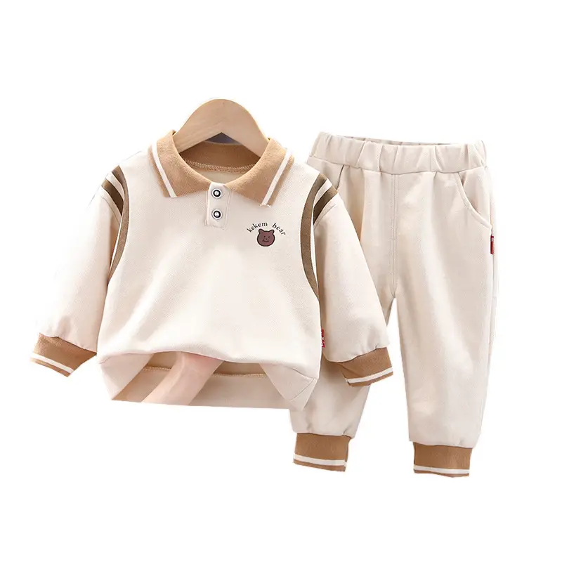 Children's Yellow Polo Track Suit 2-Piece Set - Image 5