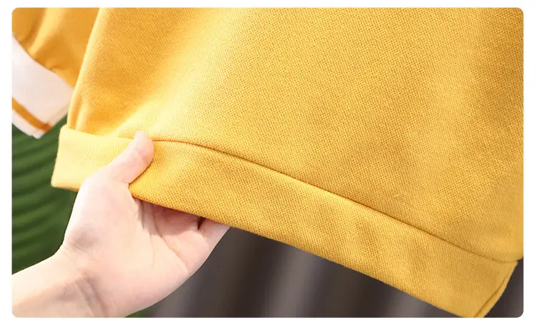 Children's Yellow Polo Track Suit 2-Piece Set — feature 11