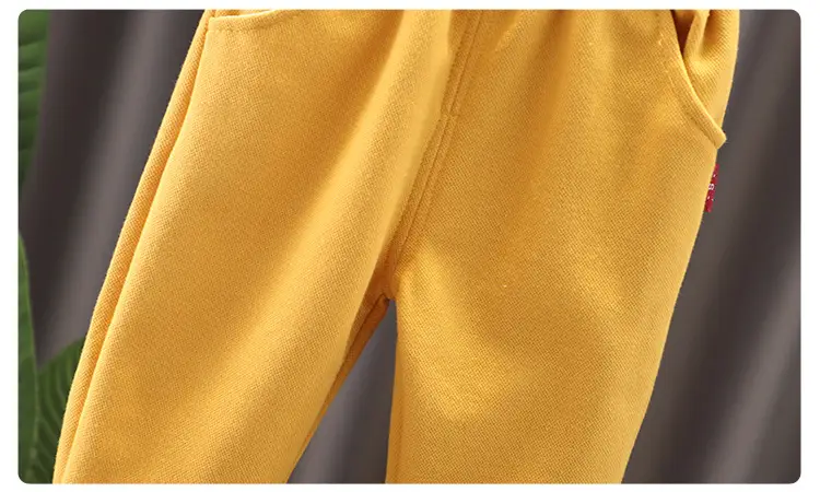Children's Yellow Polo Track Suit 2-Piece Set — feature 15