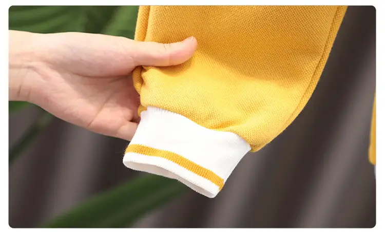 Children's Yellow Polo Track Suit 2-Piece Set — feature 16