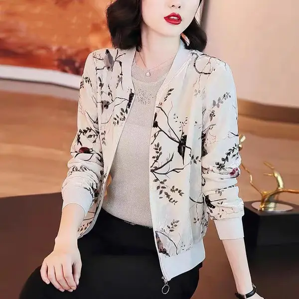 Women Velvet Crossbody Jacket Gold Embroidered Long Sleeve - Image 4