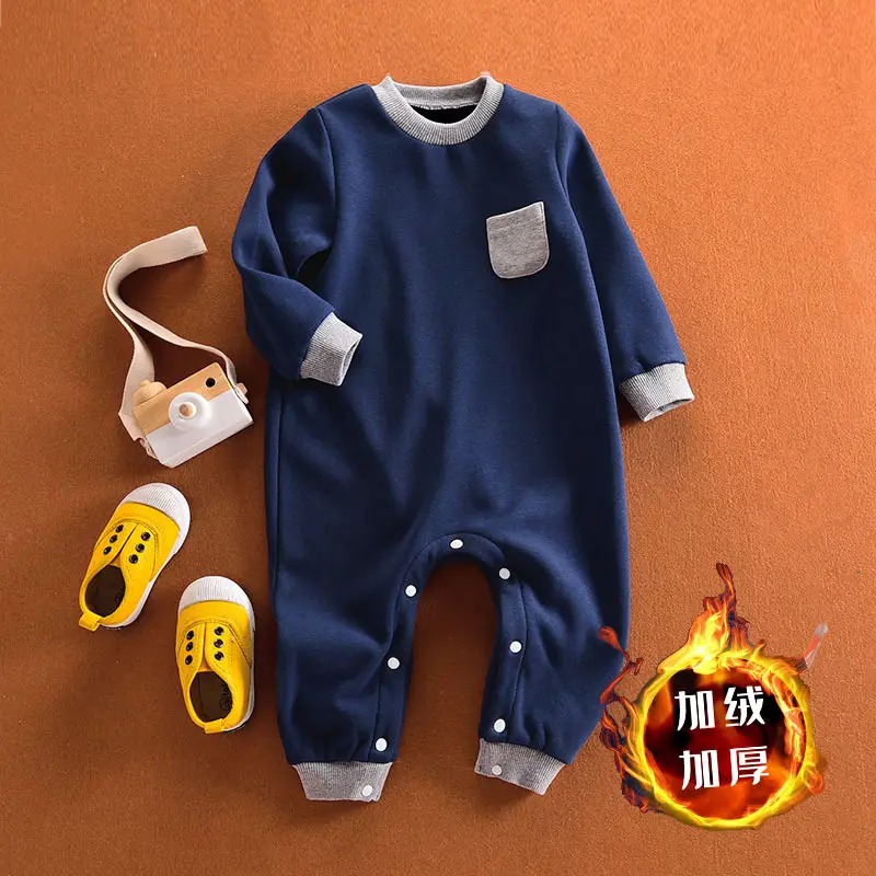 Baby Quilted Jumpsuit 3Yr Warm Pajamas Blue