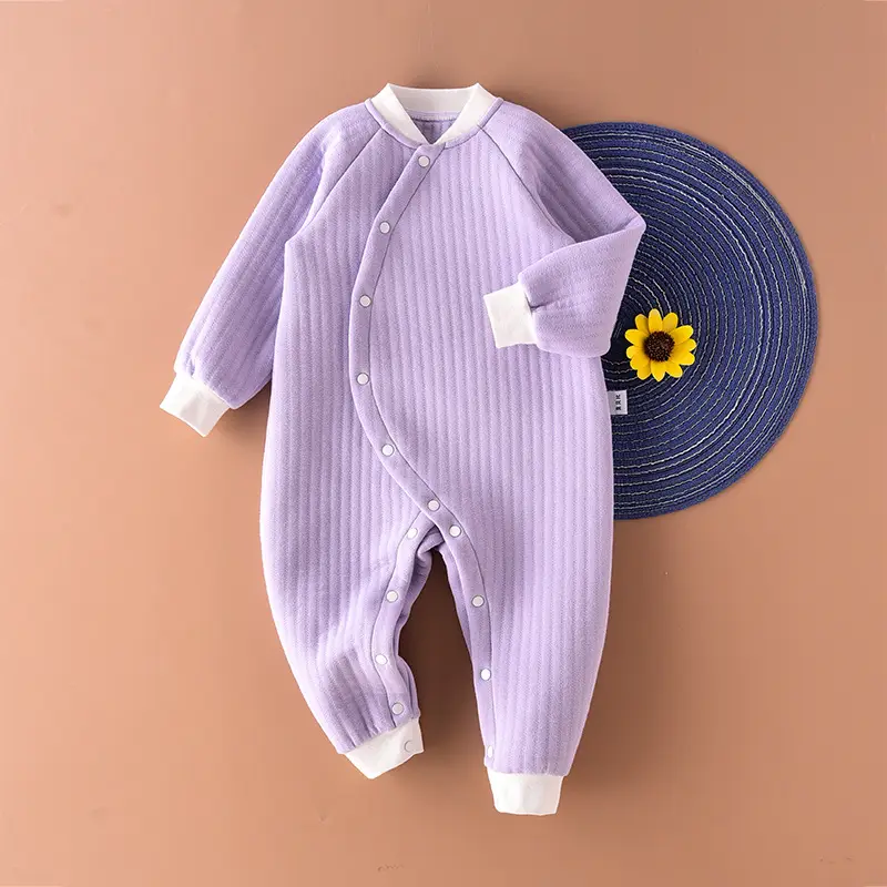 Baby Quilted Jumpsuit 3Yr Warm Pajamas Blue