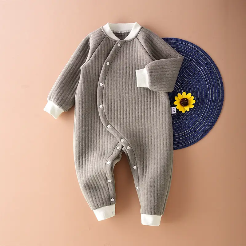 Baby Quilted Jumpsuit 3Yr Warm Pajamas Blue