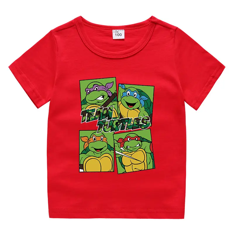 Teen Titans Orange Cotton T-Shirt for Boys Girls