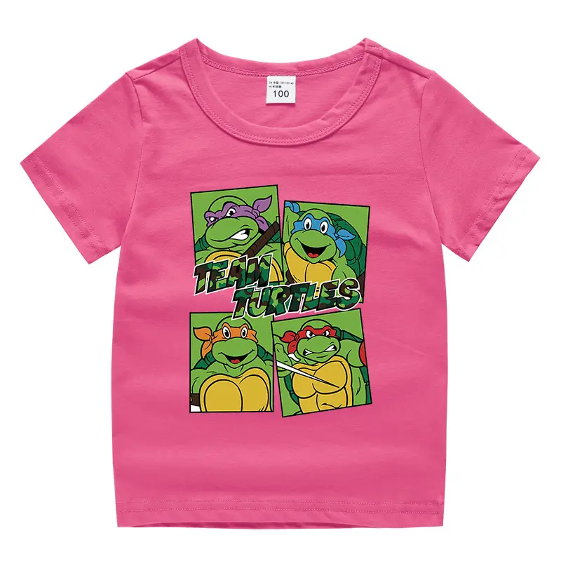 Teen Titans Orange Cotton T-Shirt for Boys Girls