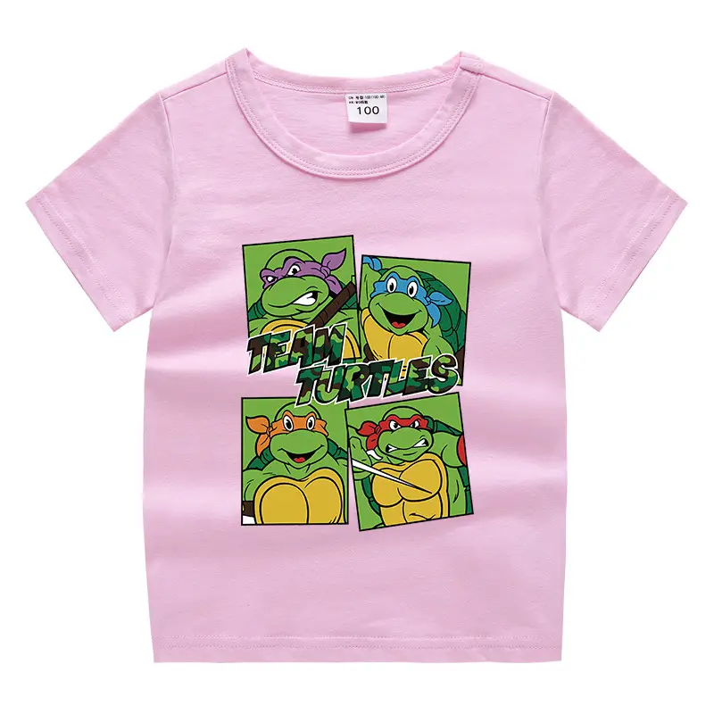 Teen Titans Orange Cotton T-Shirt for Boys Girls