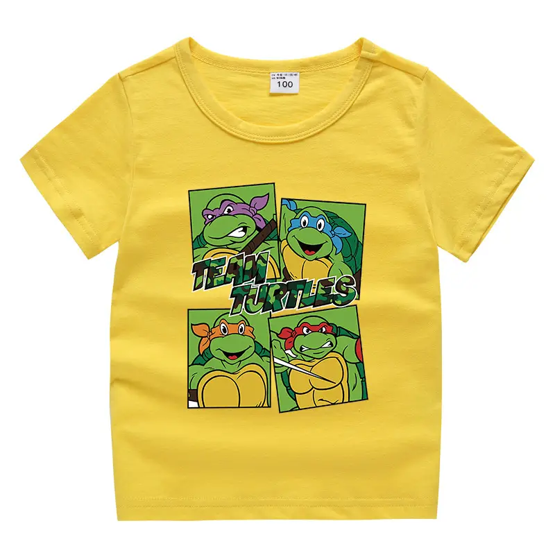 Teen Titans Orange Cotton T-Shirt for Boys Girls