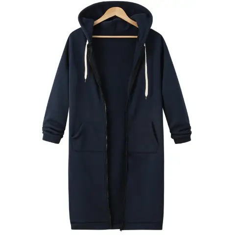 Pink Hooded Long Sleeve Women's Sweater Coat