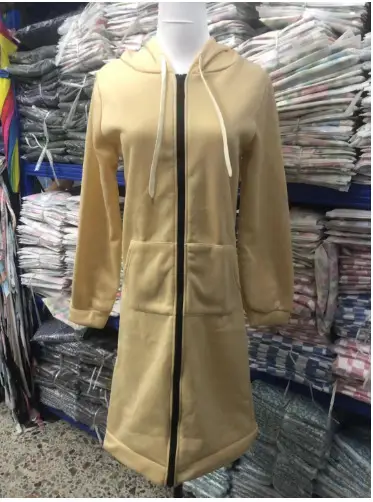 Pink Hooded Long Sleeve Women's Sweater Coat