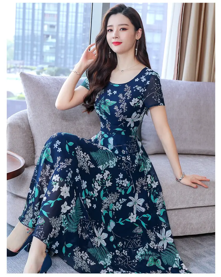 2021 Summer Printed High Waist Dress for Women — feature 14