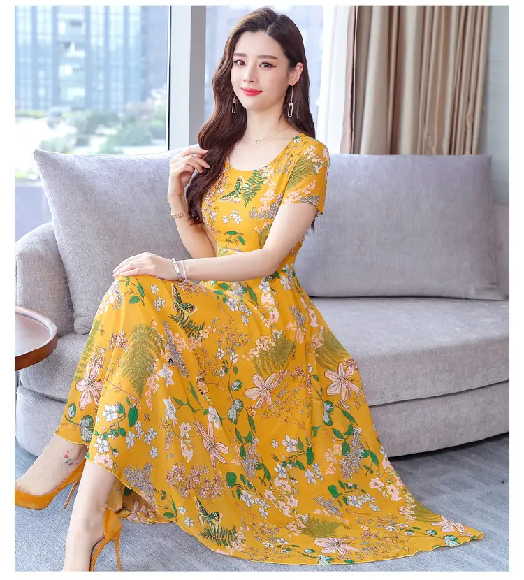 2021 Summer Printed High Waist Dress for Women — feature 21