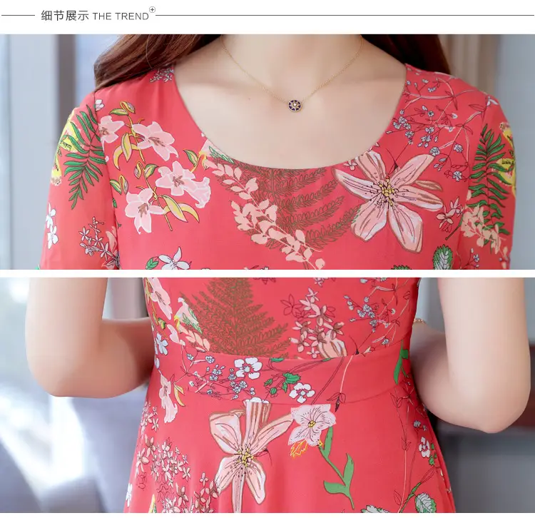 2021 Summer Printed High Waist Dress for Women — feature 28