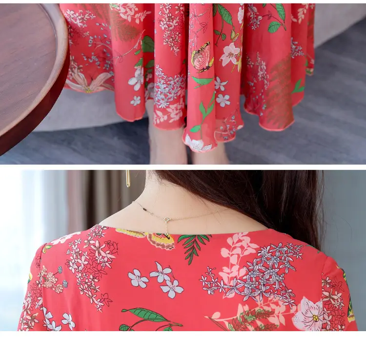 2021 Summer Printed High Waist Dress for Women — feature 29