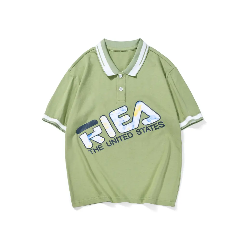 Kids Fila Polo Shirt White Cotton Boys Casual Summer - Image 2