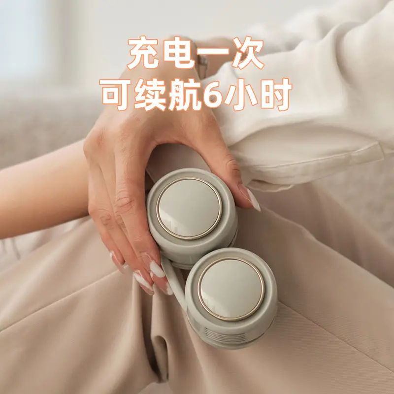 Hanging Neck Lazy Fan Mini Leafless Portable USB Hanging Neck Small New Small Fan Silent Charging