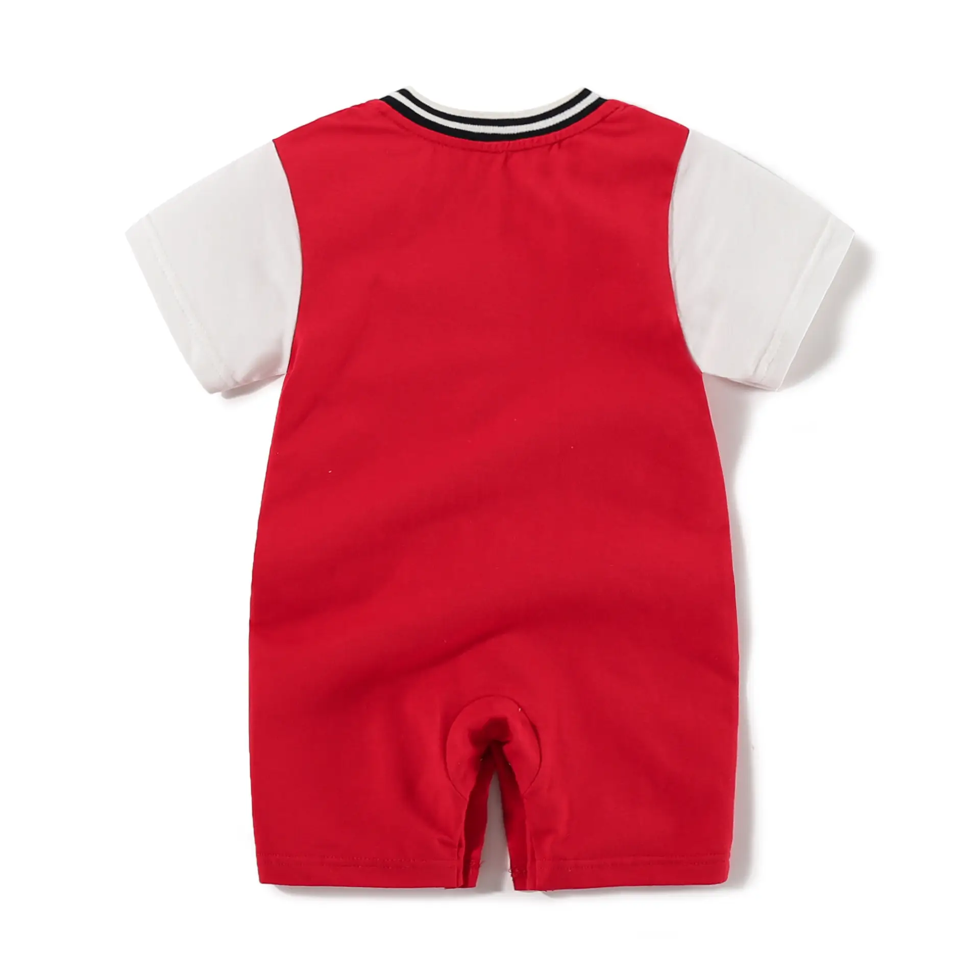 Red White Jersey Crossbody Shorts for Baby 100-Day Old