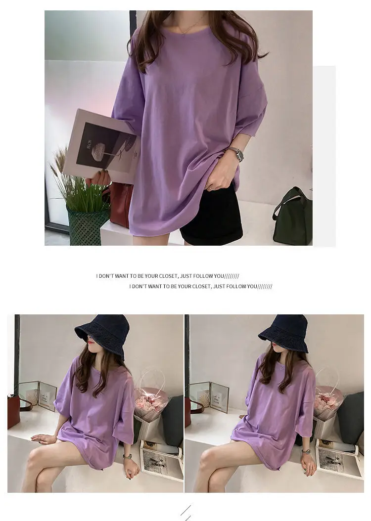 Maternity T-shirt Purple Bear Print Plus Size — feature 13