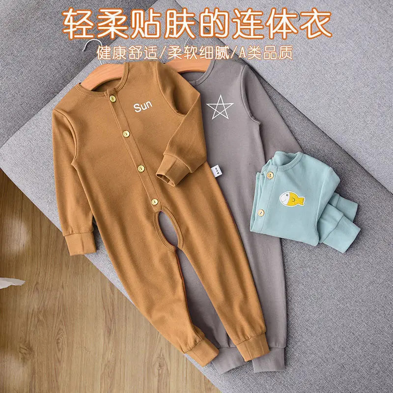 Baby Cotton Jumpsuit Green Spring Autumn Anti-Cold
