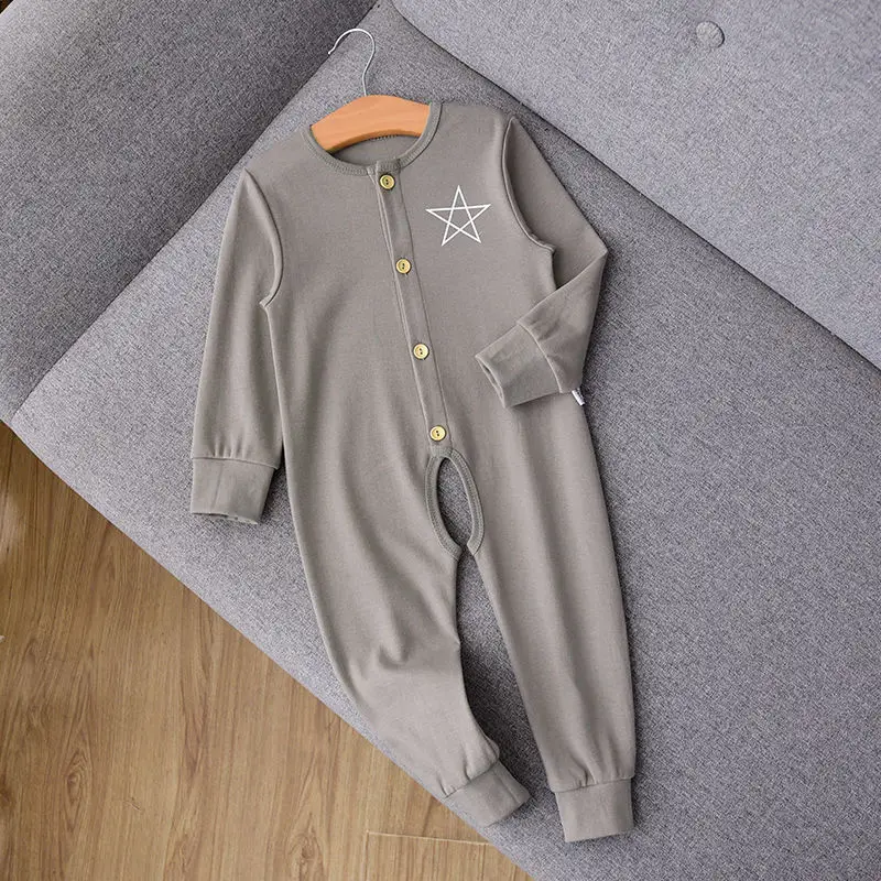Baby Cotton Jumpsuit Green Spring Autumn Anti-Cold