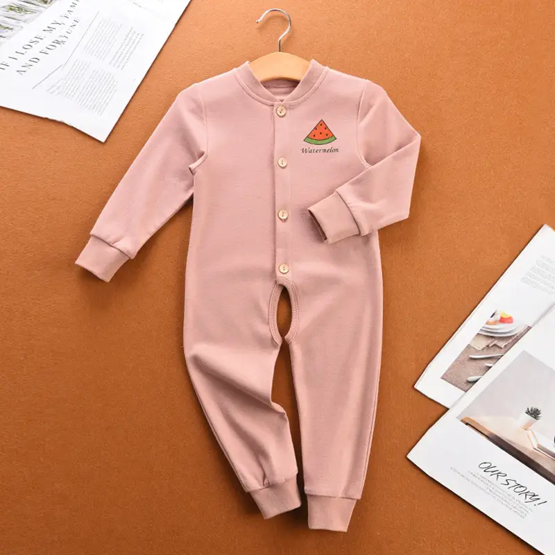 Baby Cotton Jumpsuit Green Spring Autumn Anti-Cold