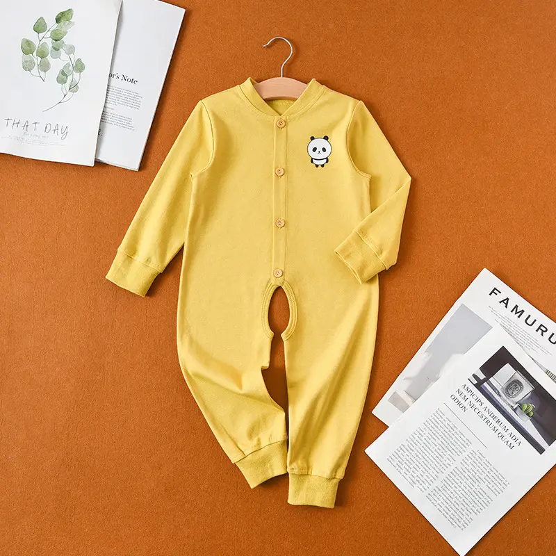 Baby Cotton Jumpsuit Green Spring Autumn Anti-Cold