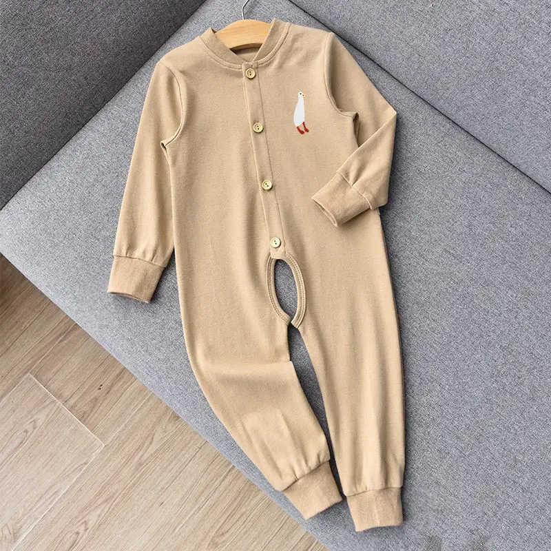 Baby Cotton Jumpsuit Green Spring Autumn Anti-Cold