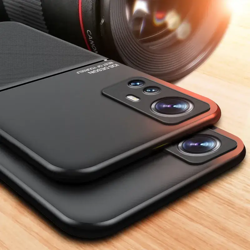 Xiaomi 14 Mobile Phone Case Frosted Leather Magnetic Protection Black - Image 8