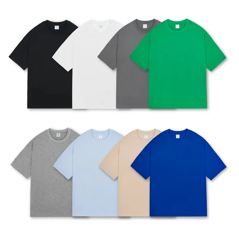 White Cotton T-Shirt for Men Women Loose Fit Short Sleeve - Image 14