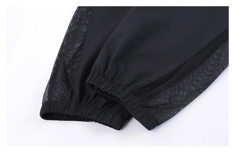 Women's Mesh Sports Pants Large Size Ankle Length — feature 19