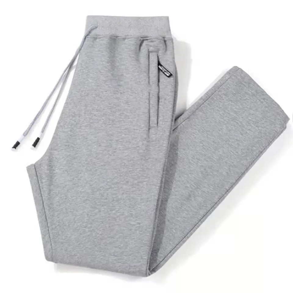 Spring and Autumn pocket zipper long pants men's cotton pants casual sports pants loose plus size stretch construction site work pants