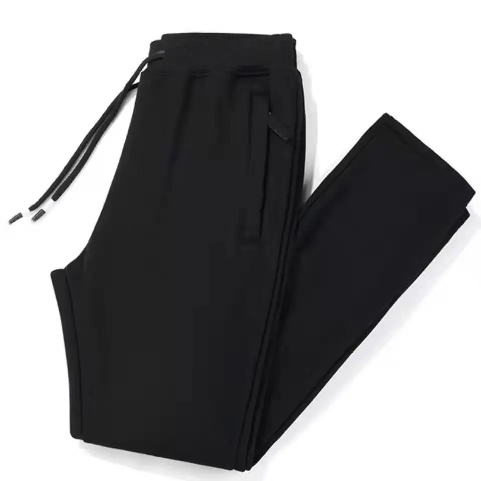 Spring and Autumn pocket zipper long pants men's cotton pants casual sports pants loose plus size stretch construction site work pants