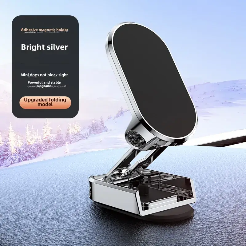 Magnetic Car Phone Holder Rotating Foldable Alloy - Image 4