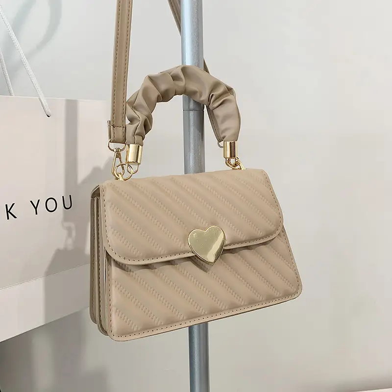 Women Pleated Satchel Bag Cream White 2022 - Image 5