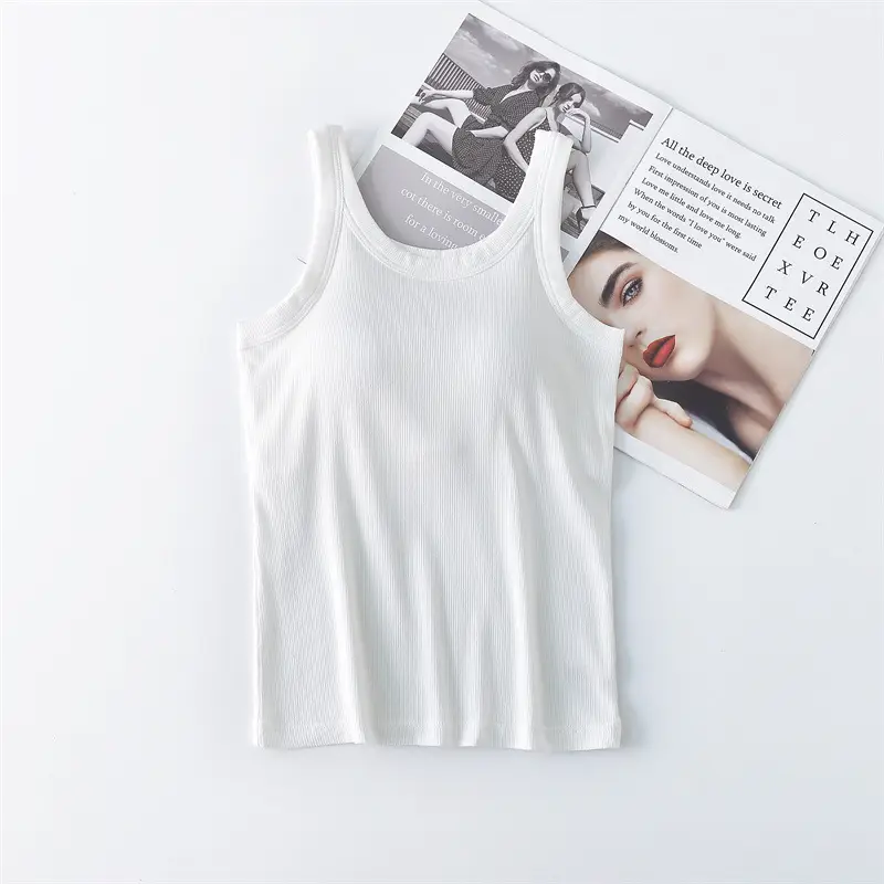 Women's Black Slim Sling Vest Spring Summer - Image 8