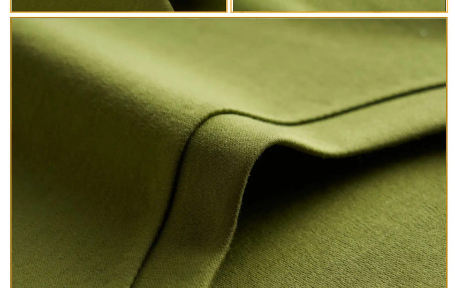 Women Mercerized Cotton V-Neck T-Shirt Olive Green — feature 40
