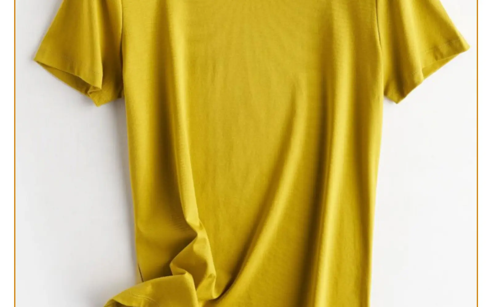 Women Mercerized Cotton V-Neck T-Shirt Olive Green — feature 43