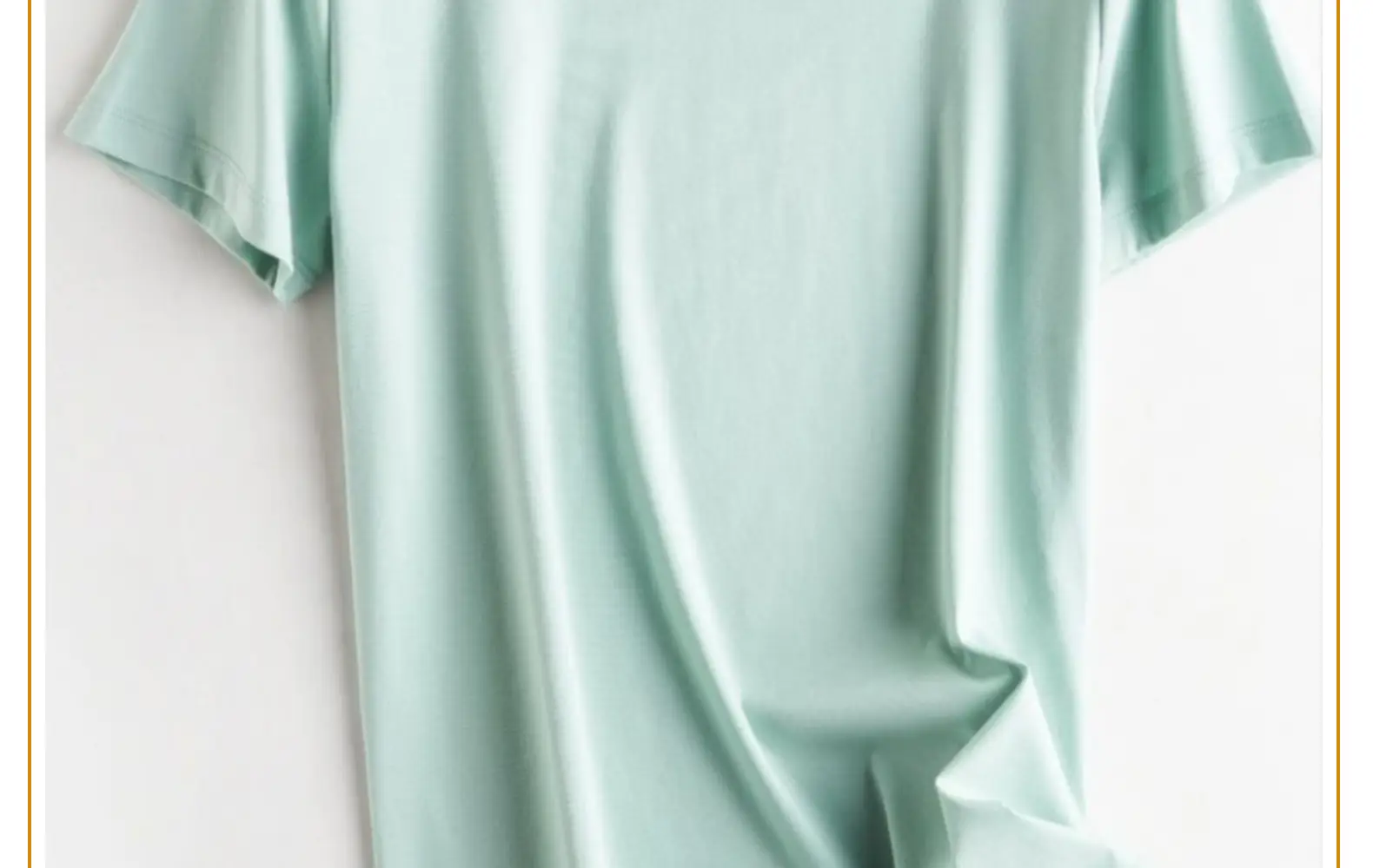 Women Mercerized Cotton V-Neck T-Shirt Olive Green — feature 47
