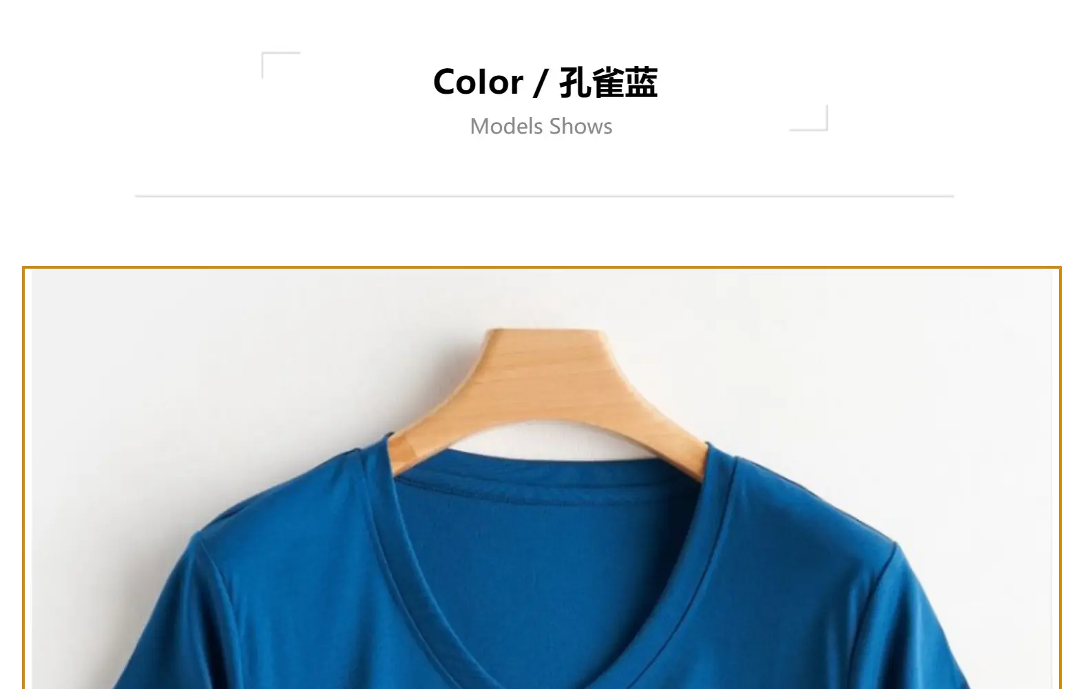 Women Mercerized Cotton V-Neck T-Shirt Olive Green — feature 66