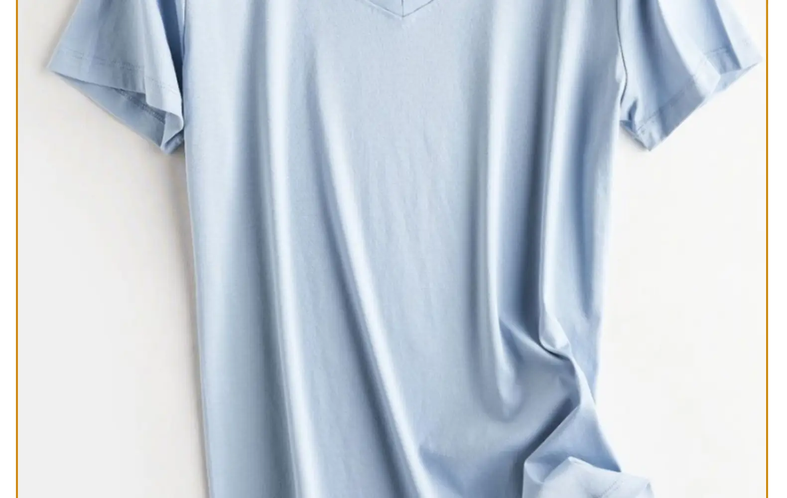 Women Mercerized Cotton V-Neck T-Shirt Olive Green — feature 71