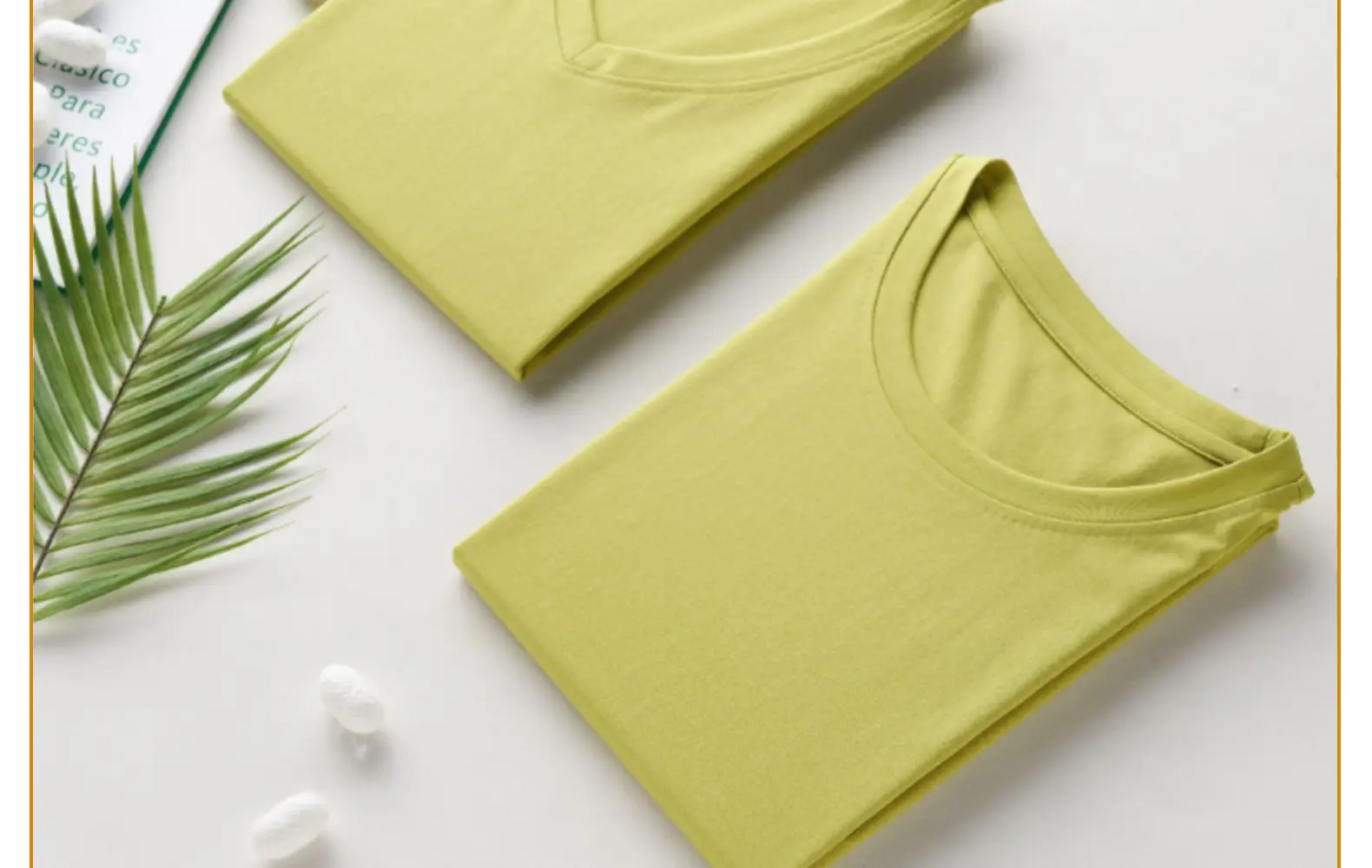 Women Mercerized Cotton V-Neck T-Shirt Olive Green — feature 79